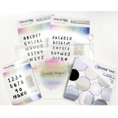 Tracey Hey Cutting Dies & Paper Pad - The Alphabet Collection